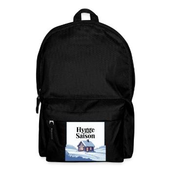 Conception de cabine d’hiver Hygge Saison cosy - Sac à dos - noir - Devant