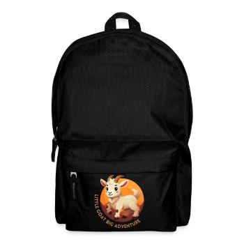 Kleine Ziege, das große Abenteuer - Rucksack - Schwarz - Vorne