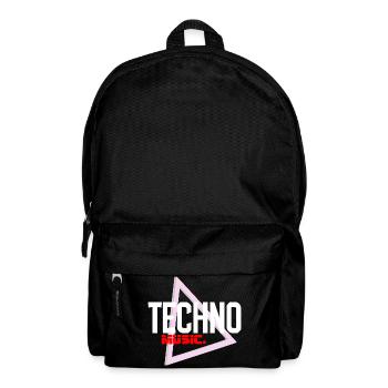 Techno Neon Triangle Pulse - Backpack - black - Front