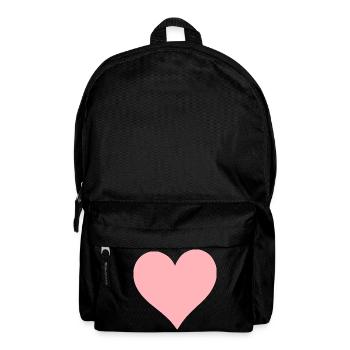 Valentinstag Pink Heart, Valentinstag - Rucksack - Schwarz - Vorne
