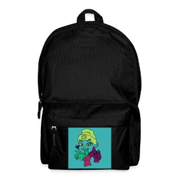 Mascotte graffiti néon - Sac à dos - noir - Devant