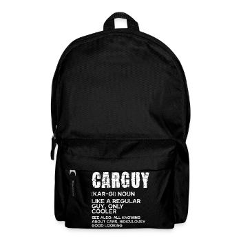 CarGuy Distressed Typography - Backpack - black - Front
