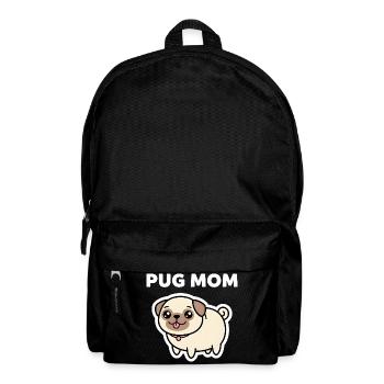 Süßes Mops-Mama-Hundeliebhaber-Design - Rucksack - Schwarz - Vorne