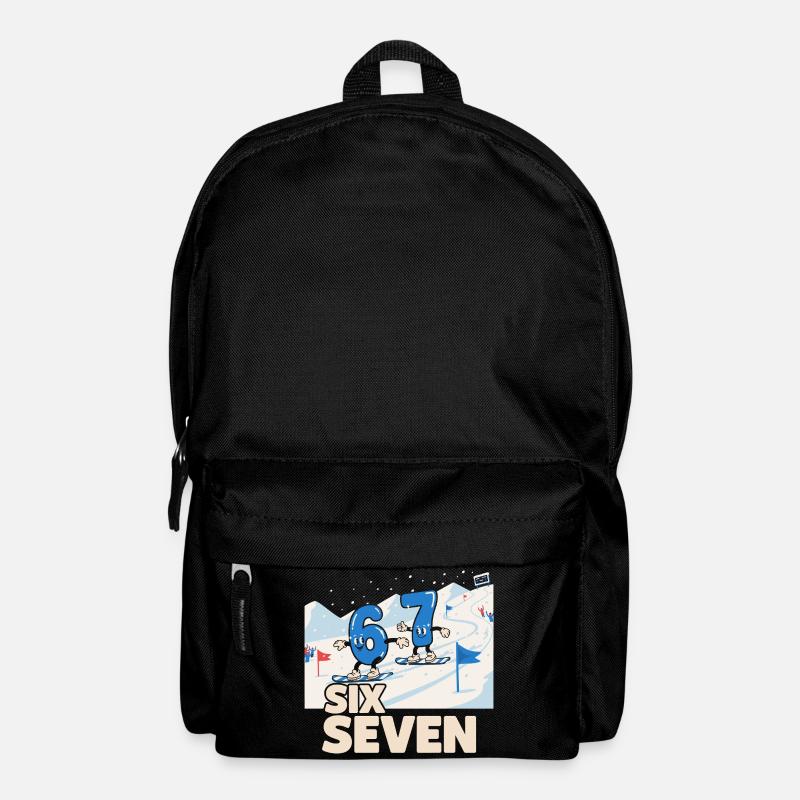 67 Snowboarding Six Seven Meme - Rucksack - Schwarz