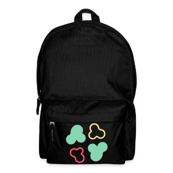 Amöben Zellen Formen Bunt - Rucksack - Schwarz - Vorne