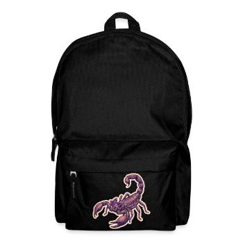 Scorpion cool avec des lunettes de soleil - Sac à dos - noir - Devant
