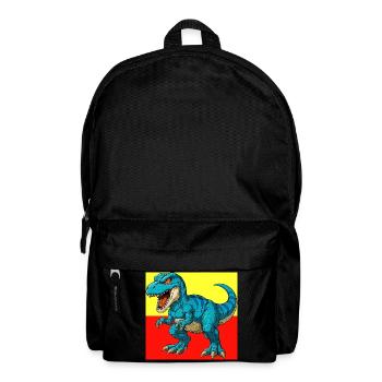 Dinosaurier - Rucksack - Schwarz - Vorne
