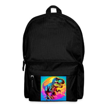 Dinosaurier - Rucksack - Schwarz - Vorne