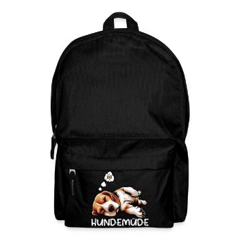 Hundemüde Beagle Beaglebesitzer Beaglehalter - Rucksack - Schwarz - Vorne
