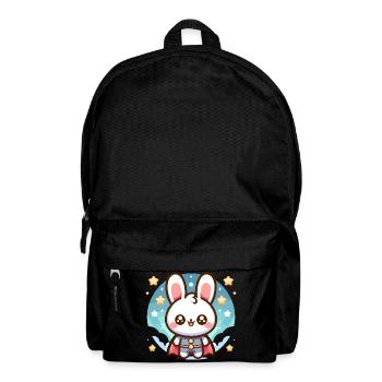 Helden Häschen Superheld Kaninchen - Rucksack - Schwarz - Vorne