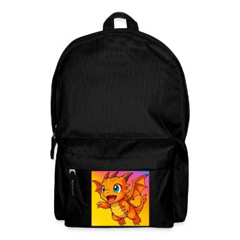 Drache - Rucksack - Schwarz - Vorne