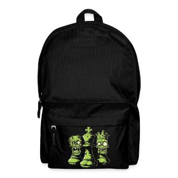 Cadeau de figurines zombies d’échecs pour hommes - Sac à dos - noir - Devant