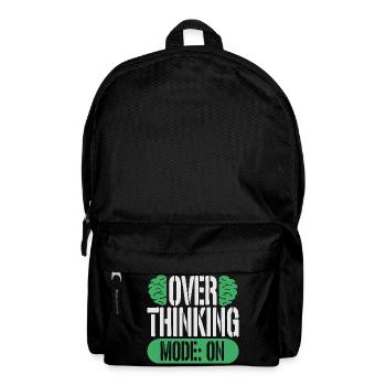 Anxiety Disorder Anxiety Disorders Overthinking Mode On - Backpack - black - Front