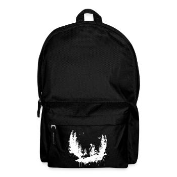 Mountainbiking Zeichnung - Rucksack - Schwarz - Vorne