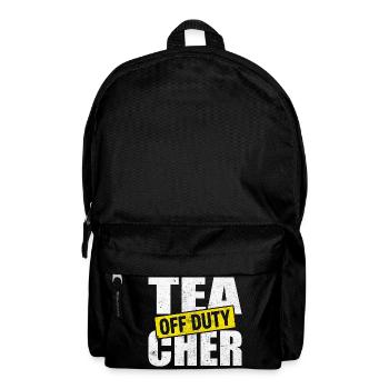 Teacher Time Out Off Duty - Backpack - black - Front