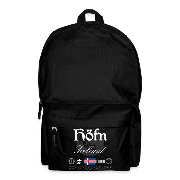 Höfn Island Streetwear Reise Souvenir - Rucksack - Schwarz - Vorne