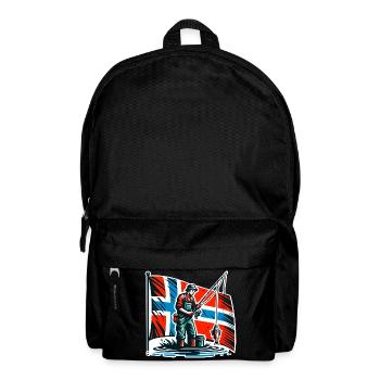 Drapeau de Norvège Angler - Sac à dos - noir - Devant