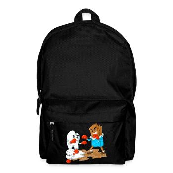 Chocolate Vs Tooth Boxing Funny Dentist Gift - Backpack - black - Front