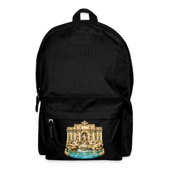 Trevi-Brunnen - Rucksack - Schwarz - Vorne