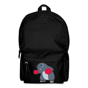 Maulwurf Boxer Boxhandschuhe Boxen - Rucksack - Schwarz - Vorne