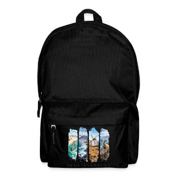 Fuerteventura Travel – Kanaren Strand & Surfen - Rucksack - Schwarz - Vorne