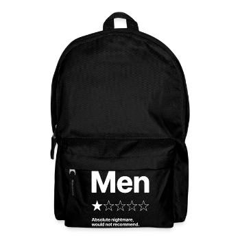 Men Absolute Nightmare Nicht zu empfehlen Humor - Rucksack - Schwarz - Vorne
