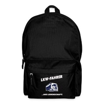 LKW-Fahrer Aus Leidenschaft Trucker Geschenk - Rucksack - Schwarz - Vorne