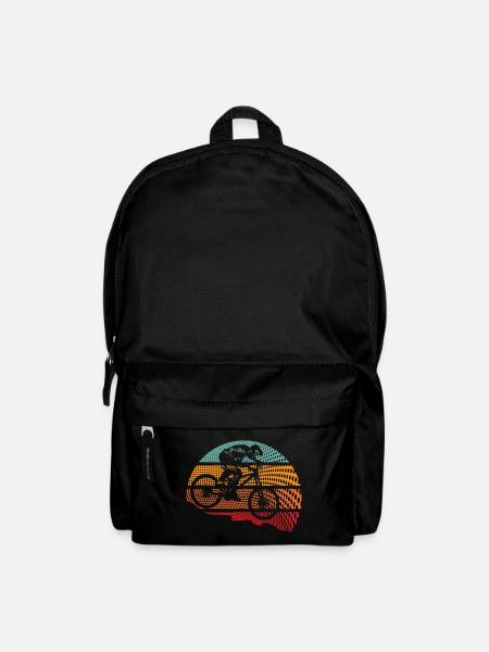 Mountain Downhill Bike MTB Retro Fahrrad Biking - Rucksack - Schwarz