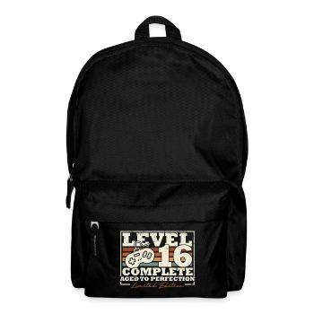 16 Anniversaire Niveau 16 Cadeau complet de 16 ans - Sac à dos - noir - Devant