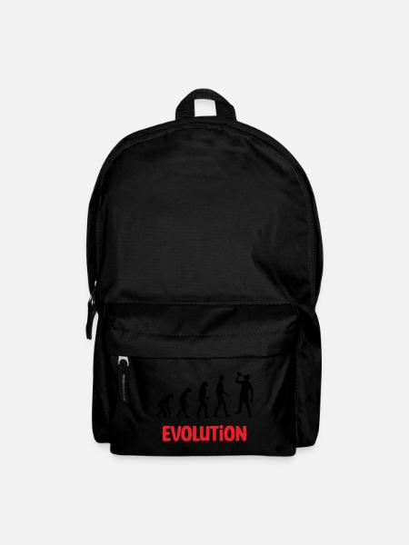 Evolution : Alkohol / Alkohol / Humor - Rucksack - Schwarz
