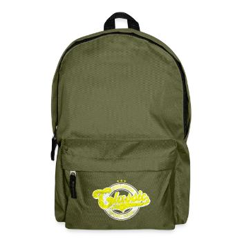 Classic old fashion denim vintage goods yellow - Backpack - olive green - Front