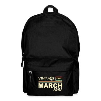 March 1981 - March 1981 - Backpack - black - Front