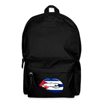 Cuba Drapeau Lèvres Bouche Caraïbes Cuba Havane - Sac à dos - noir - Devant
