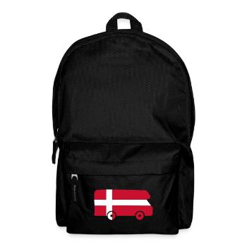 Camper Danemark Voyage Vacances Camper Autocollant - Sac à dos - noir - Devant