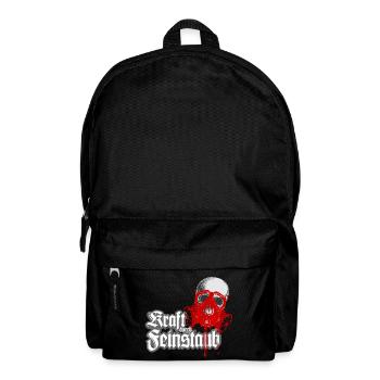 Kraft durch Feinstaub - Rucksack - Schwarz - Vorne