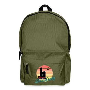Strasbourg Summer Cathedral - Backpack - olive green - Front