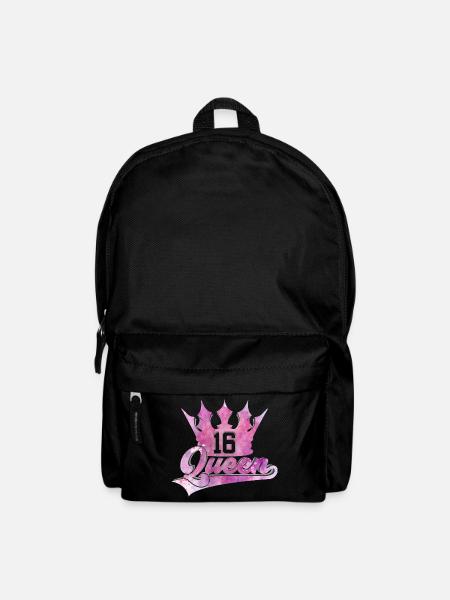 16. GEBURTSTAG MÄDCHEN QUEEN 16 PRINZESSIN - Rucksack - Schwarz