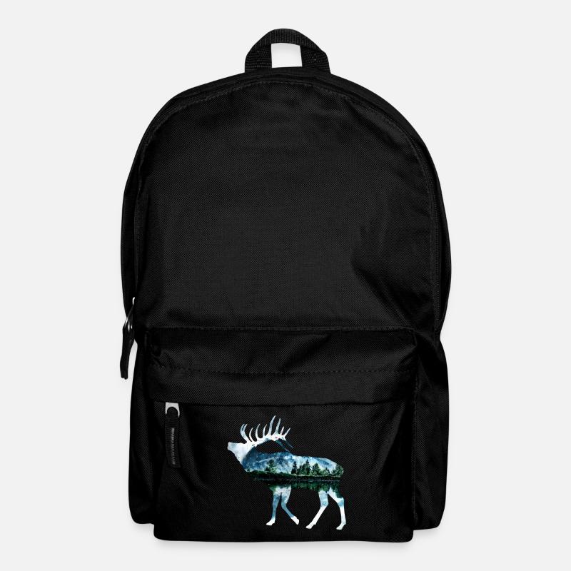 Elch - Rucksack - Schwarz