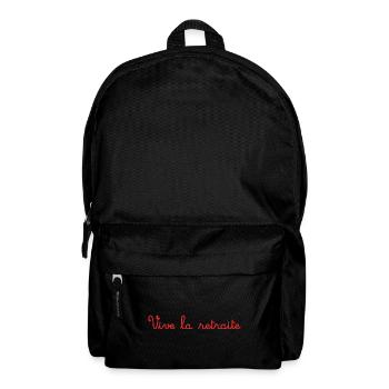RETRAITE. RETRAITE. RETRAITEE. SENIOR. MAMIE. PAPY - Sac à dos - noir - Devant