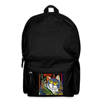 katzen 172red - Rucksack - Schwarz - Vorne