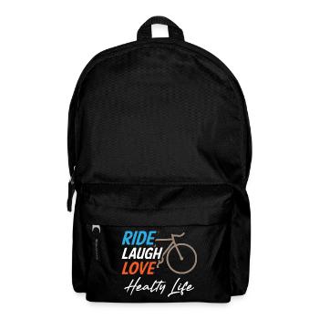 Ride Laugh Love Healty Life - Backpack - black - Front