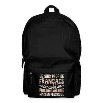 I am a French teacher - Backpack - black - Front