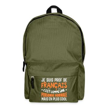 Ich bin Französischlehrerin - Rucksack - Olivgrün - Vorne
