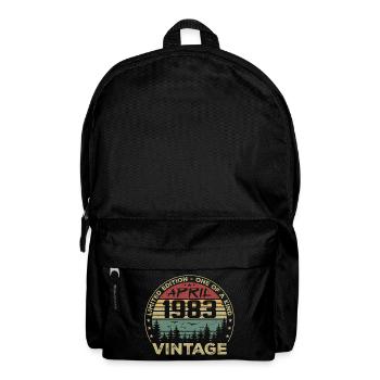 Cadeau Vintage Avril 1983 Anniversaire - Sac à dos - noir - Devant