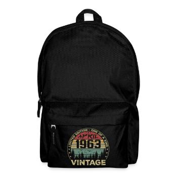 Cadeau Vintage Avril 1963 Anniversaire - Sac à dos - noir - Devant