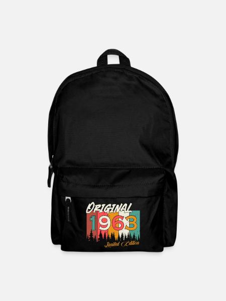 Original 1963 Jahrgang Vintage Geburtstag Retro - Rucksack - Schwarz