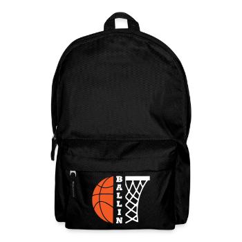 Ballin Basketball - Rucksack - Schwarz - Vorne