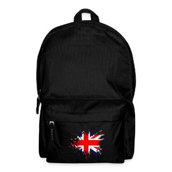 Great Britain Flag Spritzer Union Jack Klecks - Backpack - black - Front