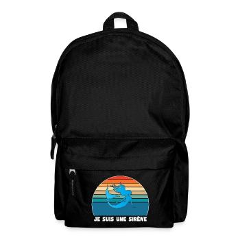 Kleine Meerjungfrau Humor - Rucksack - Schwarz - Vorne
