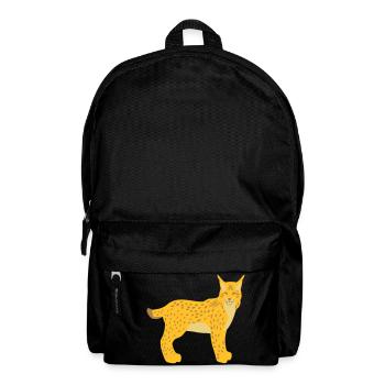 Lynx head front vector - Backpack - black - Front
